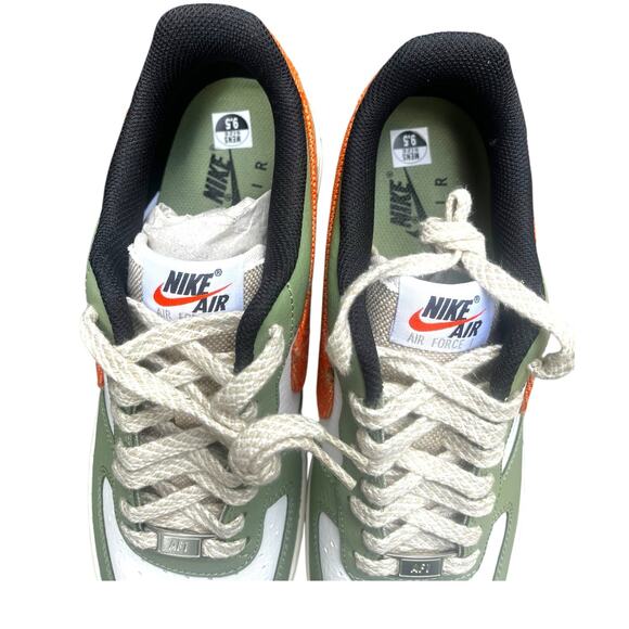 [FD0758-386] Nike AIR FORCE 1 LOW '07 'OIL GREEN ORANGE' | Mens 9.5 Sneaker - Picture 7 of 11